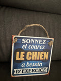 Plaque chien