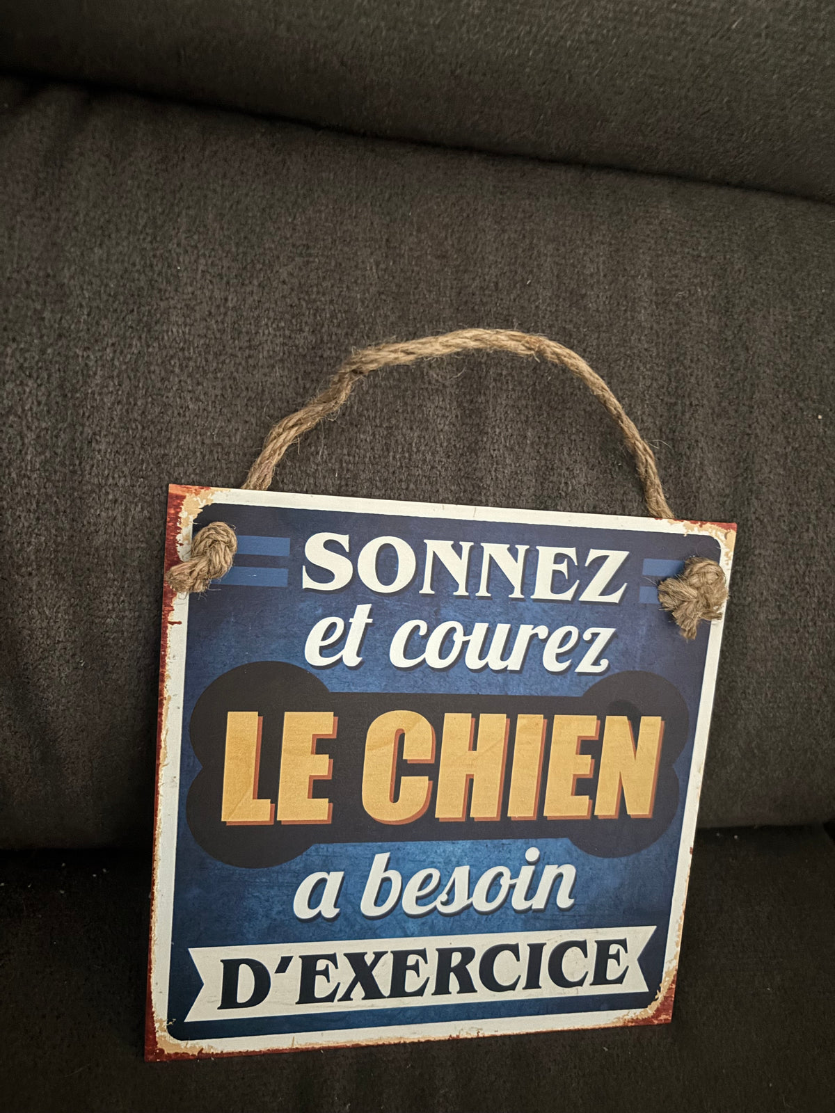 Plaque chien