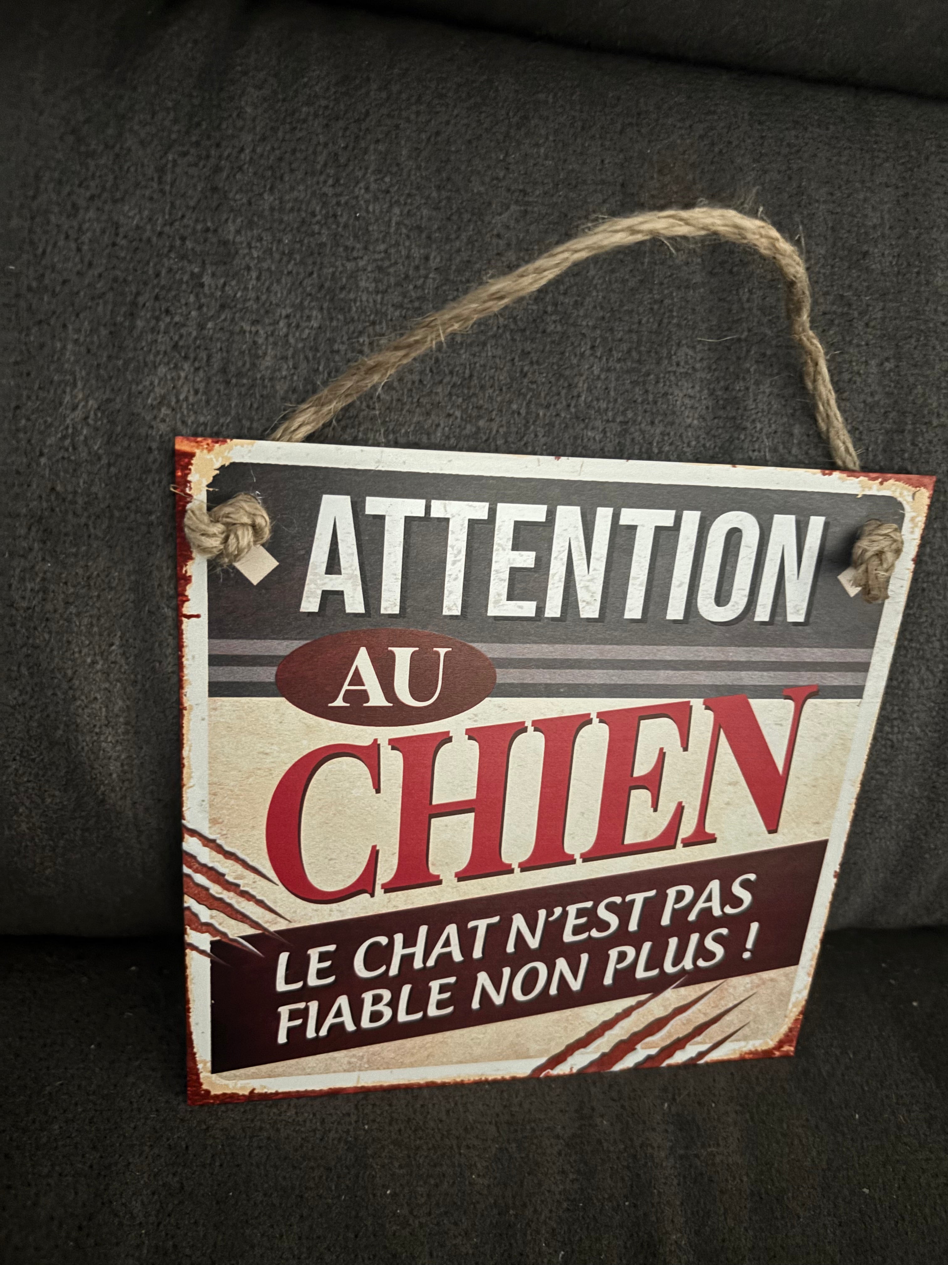 Plaque chien