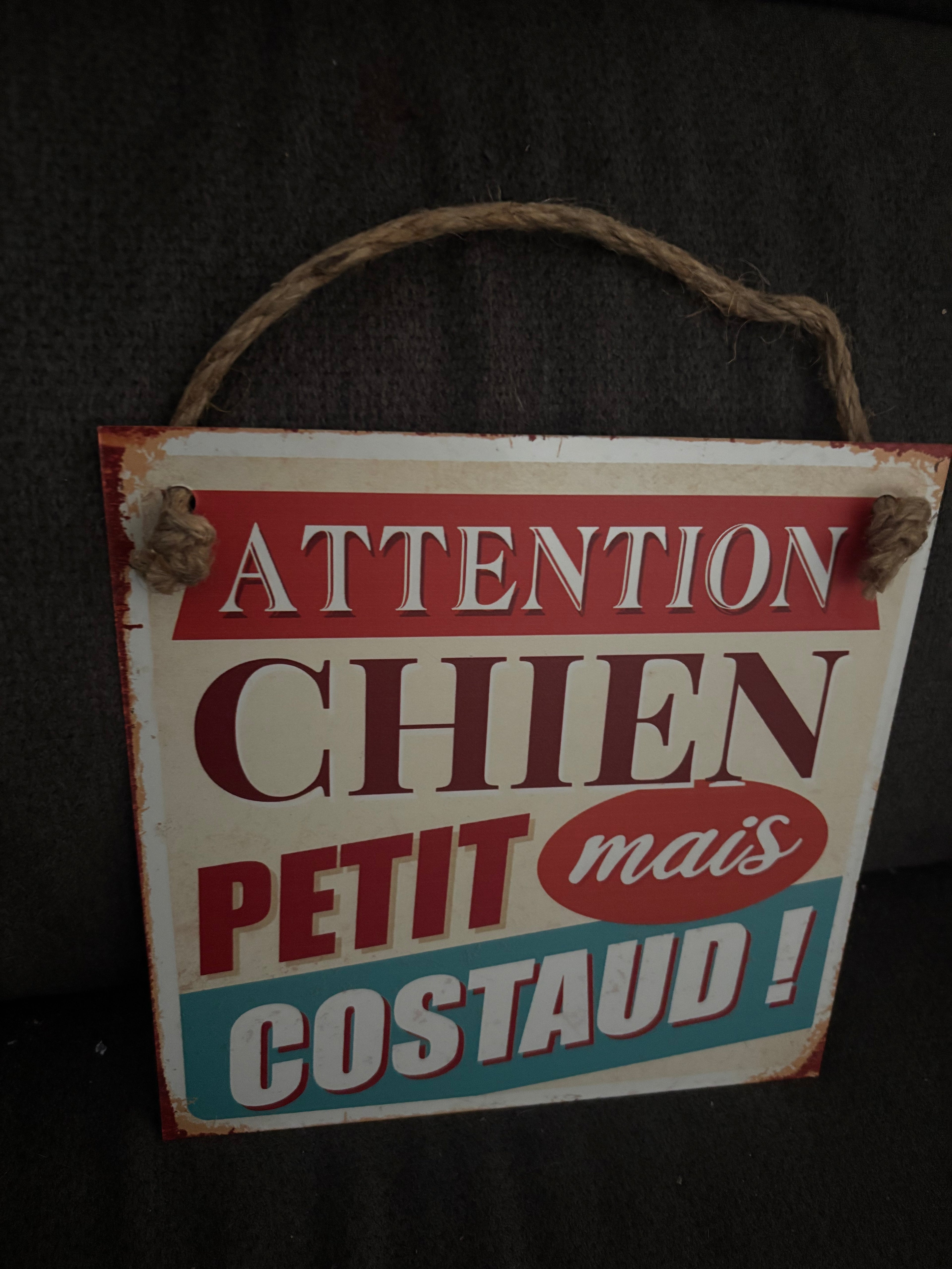 Plaque chien