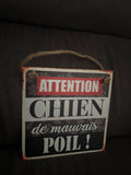 Plaque chien