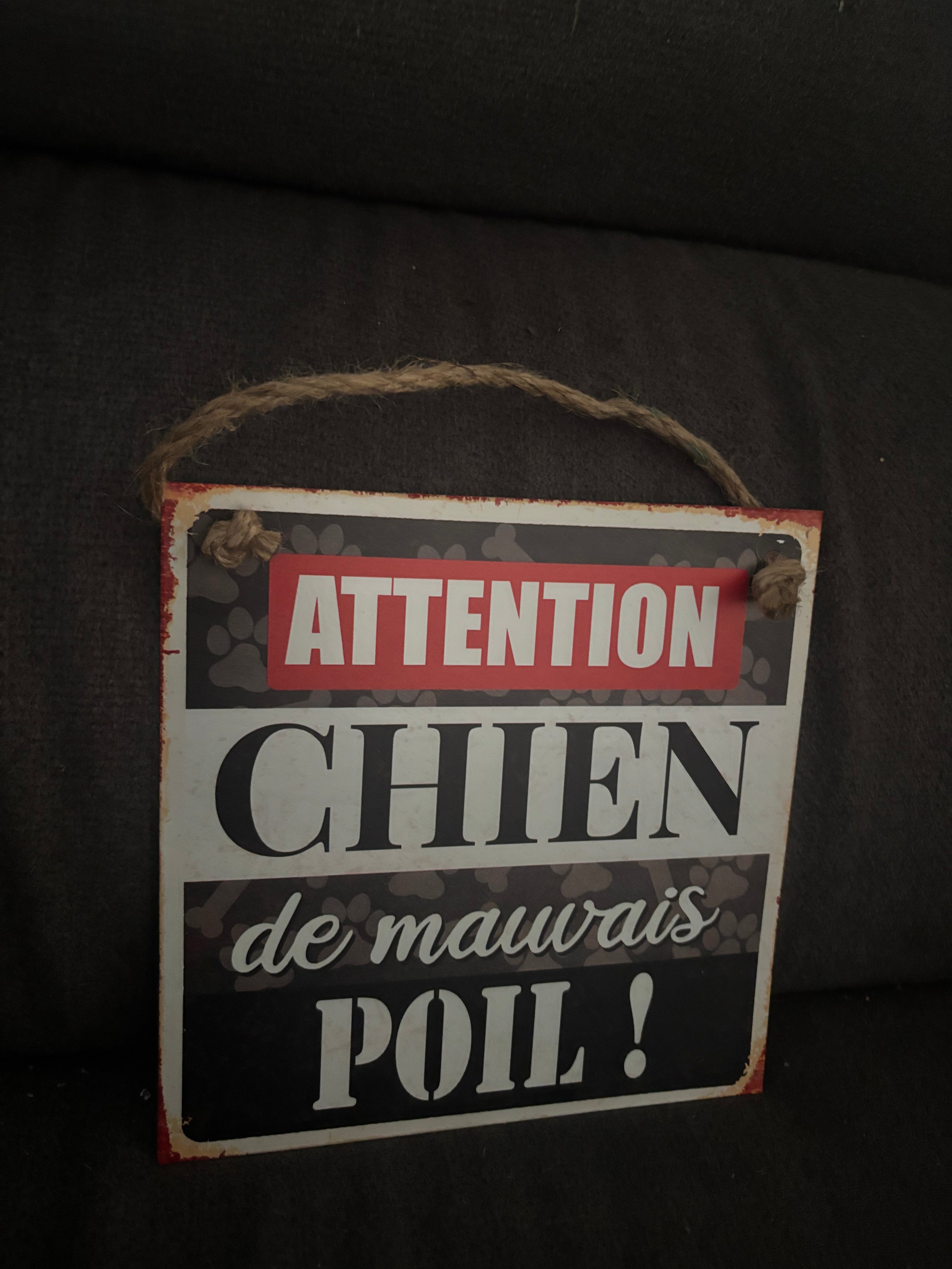 Plaque chien