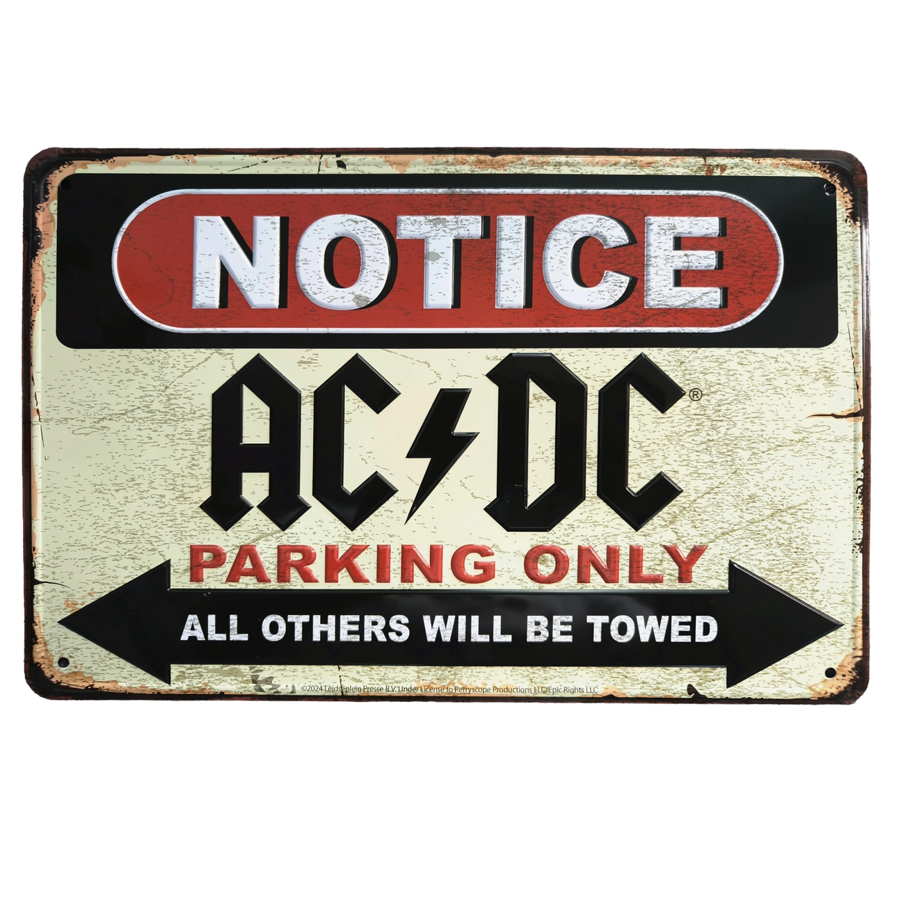 Plaque Métal AC/DC