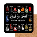 Sous-verres Guitar Legends -Ensemble de 6 pièces