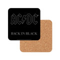 Sous-verres AC/DC - Back In Black - Ensemble de 6 pièces